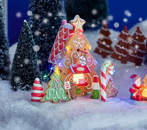 Department 56 North Pole Village Ice Your Own Tree Lot Building