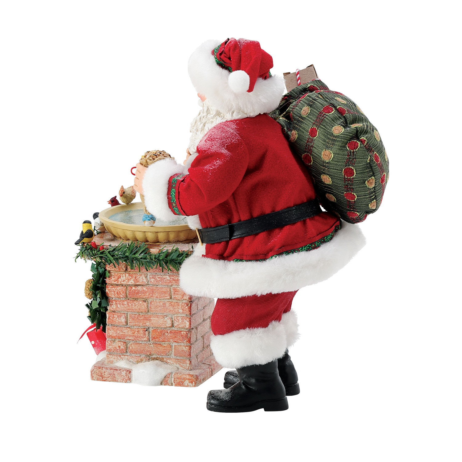 Department 56 Possible Dreams Santa Bird Bath Figure