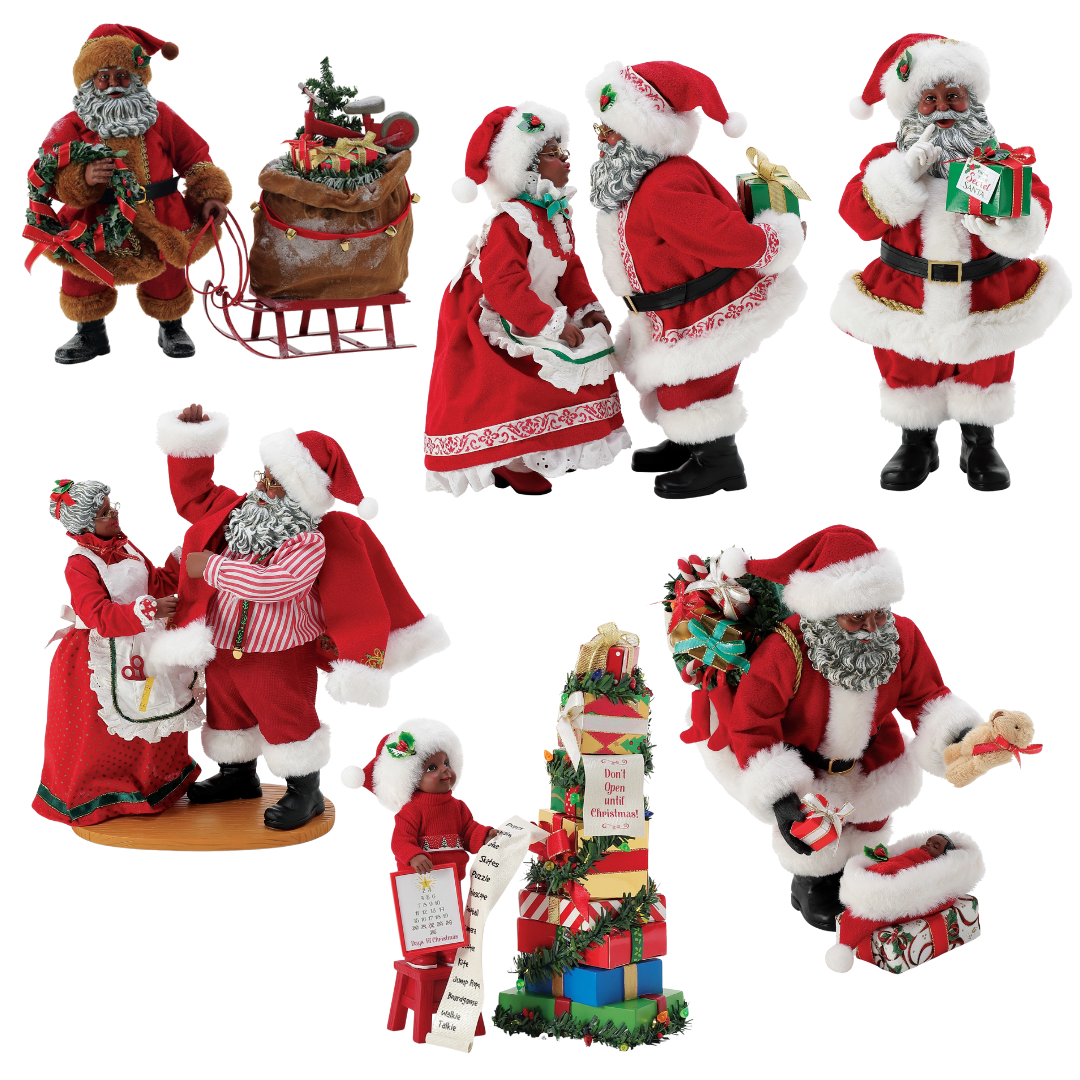 Department 56 Possible Dreams African American Santa 2025 Set