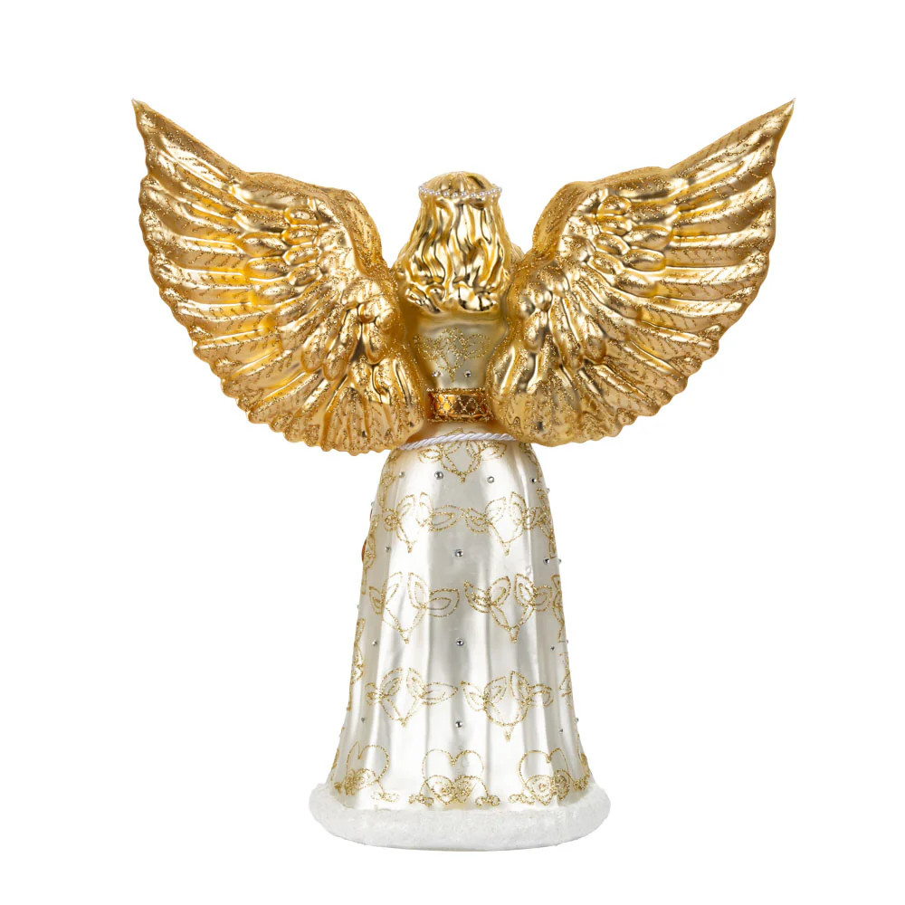 Christopher Radko Heavenly Angel Finial Glass Tree Topper