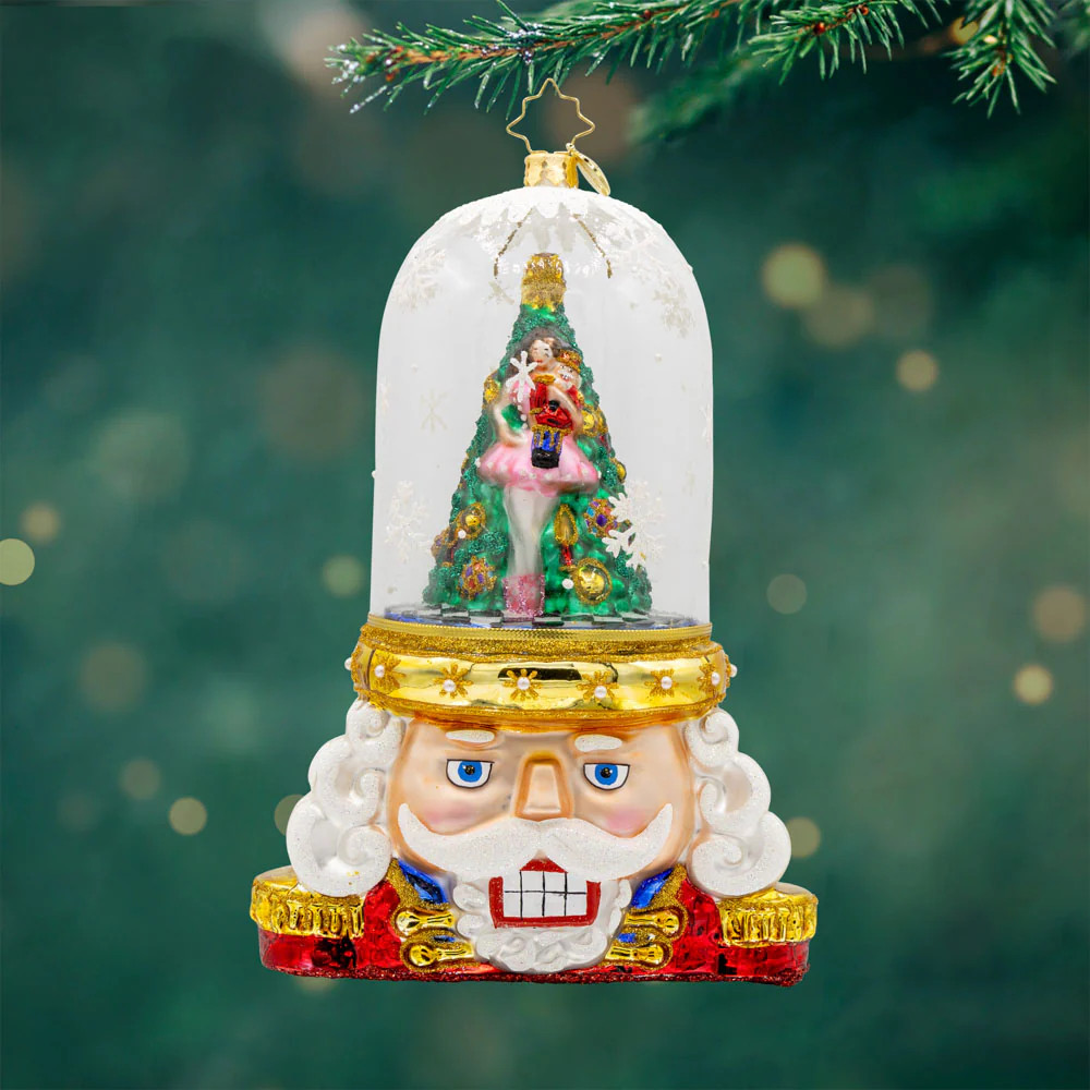 ぷう子様  シーグラスアート『 クリスマス globe.。.:*☆』 Christopher Radko Winter Magic Snowglobe | Horchow