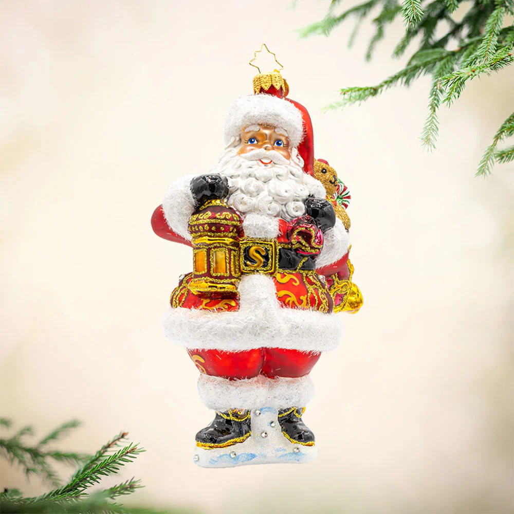 Christopher Radko A Claus To Celebrate Glass Christmas Ornament
