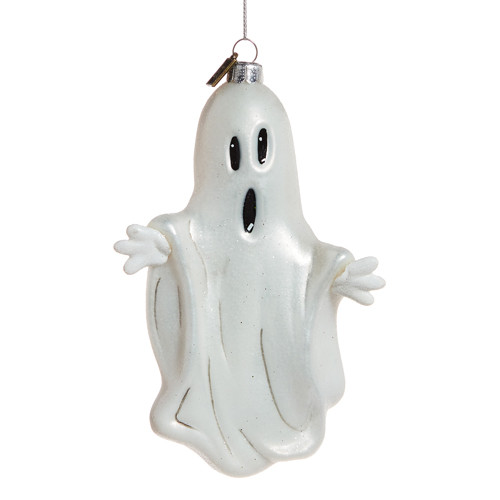 Raz Eric Cortina Big Boo or Lil' Boo Glass Halloween Ornament
