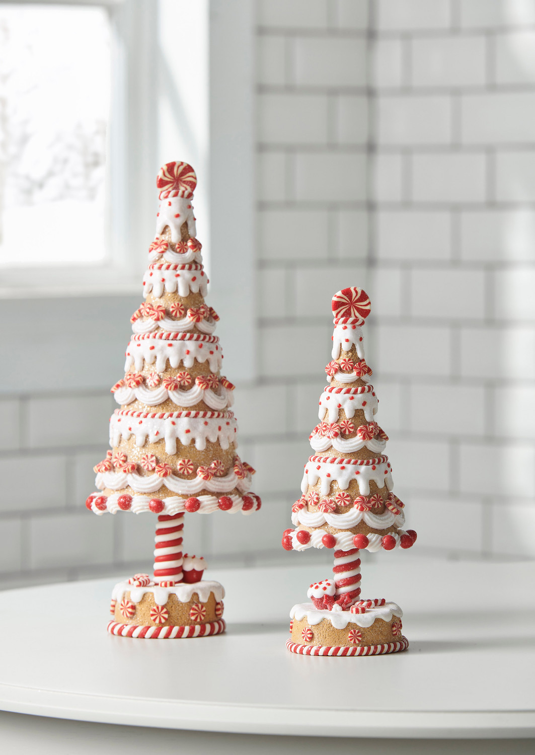 Raz Imports Gingerbread & Peppermint Trees - Thumbnail 3