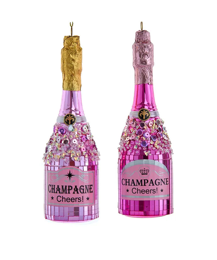 Kurt Adler Champagne Bottle Ornament - Thumbnail 2