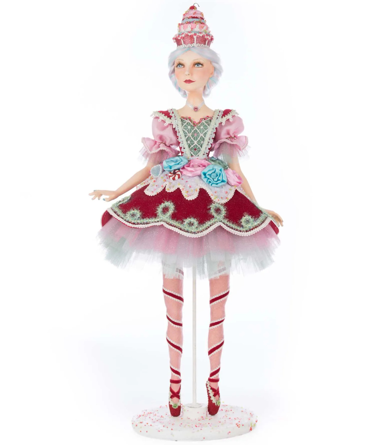 white christmas dresses Christmas Ballet Ruffle Twirl Dress Multicolor / 7-8y
