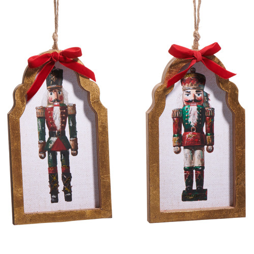 Raz Imports Nutcracker Framed Christmas Ornament