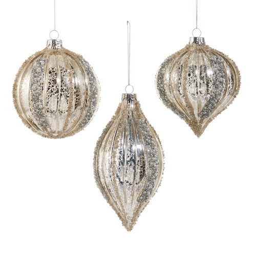 Raz Imports Mercury Glass Christmas Ornament