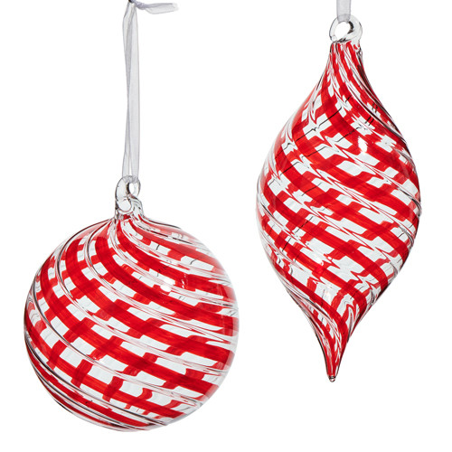 Raz Imports Glass Christmas Ornament
