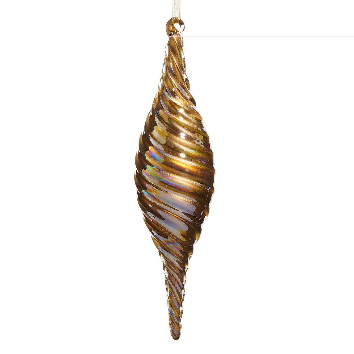 Raz Imports Finial Glass Christmas Ornament - Thumbnail 2