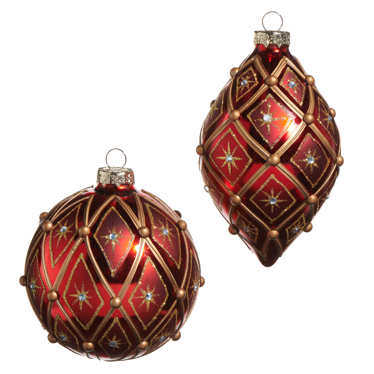Raz Imports Deco Glass Christmas Ornament