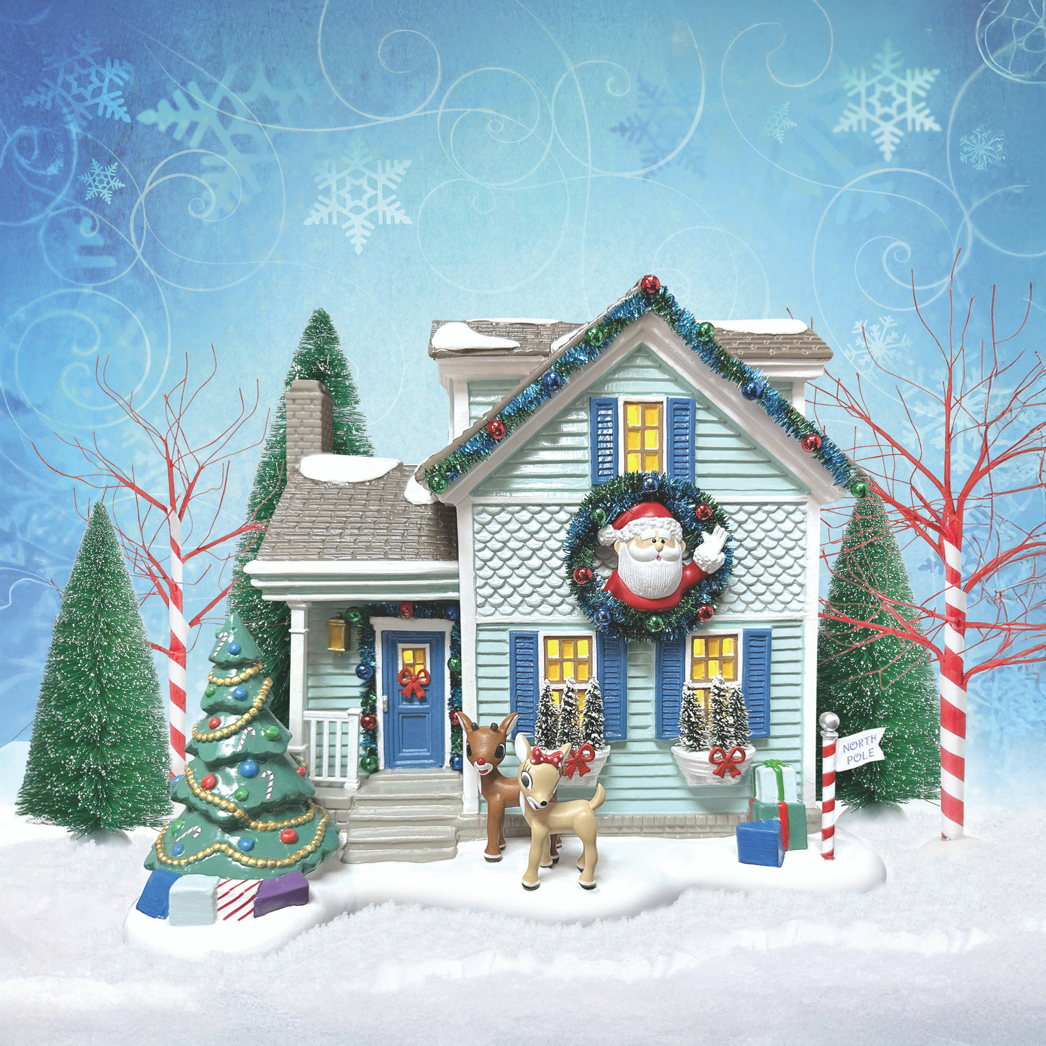 56 Snow Village Rudolph House Building | Department 56