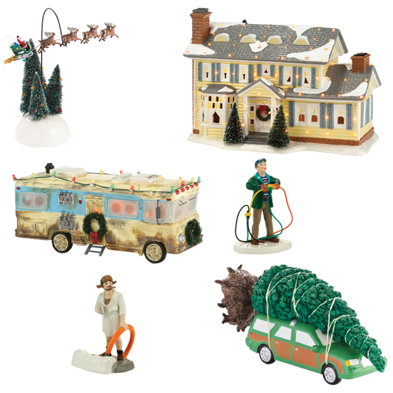 Department 56 6 Piece National Lampoon's Christmas Vacation Set