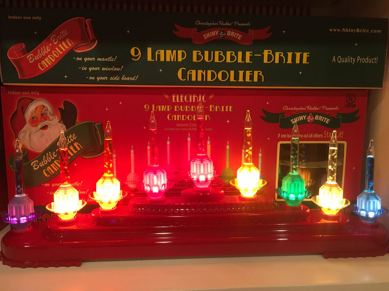 Christopher Radko Shiny Brite Holiday Splendor Bubble Bright Light