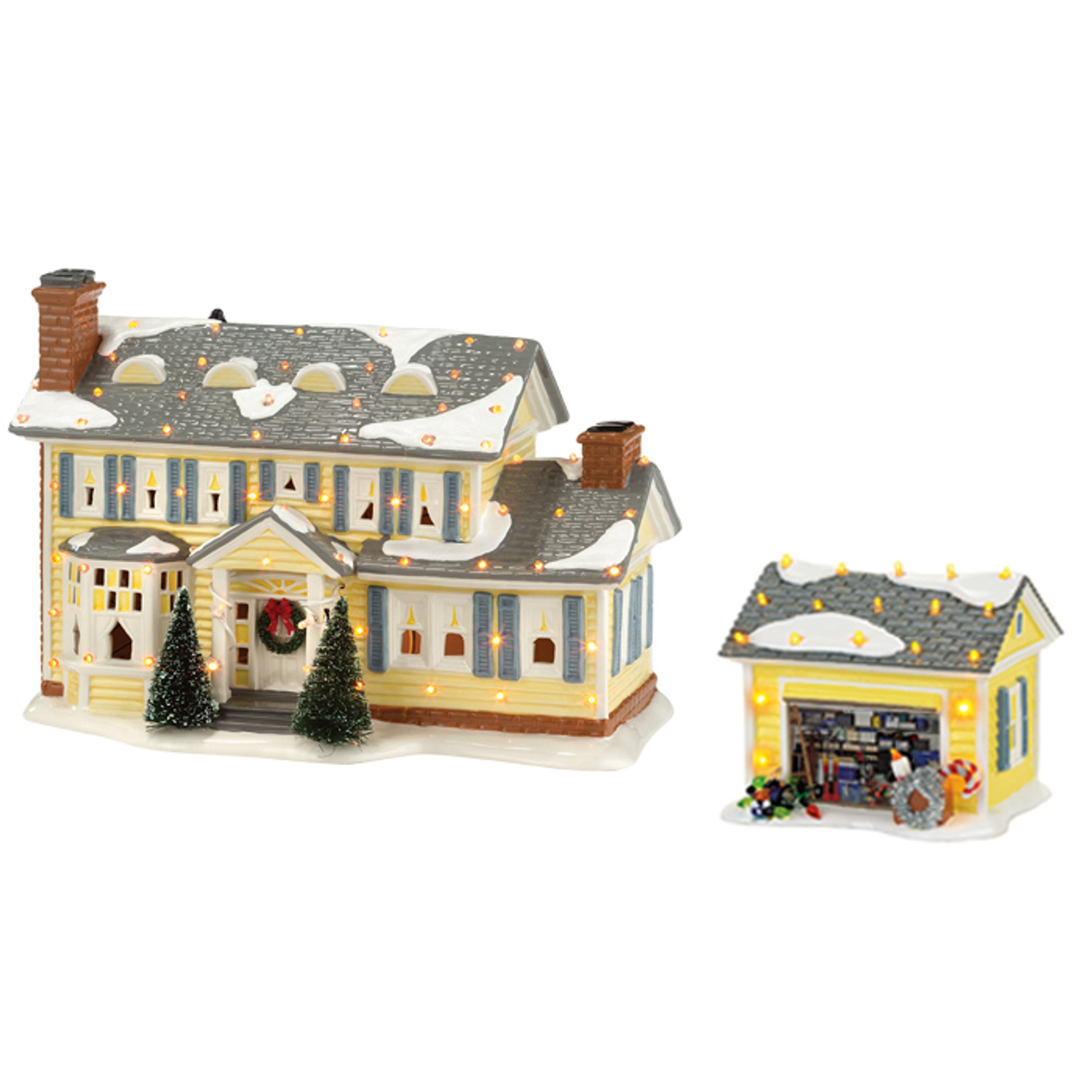 Department 56 The Griswold's Holiday House & Garage Christmas Vacation  Village Set