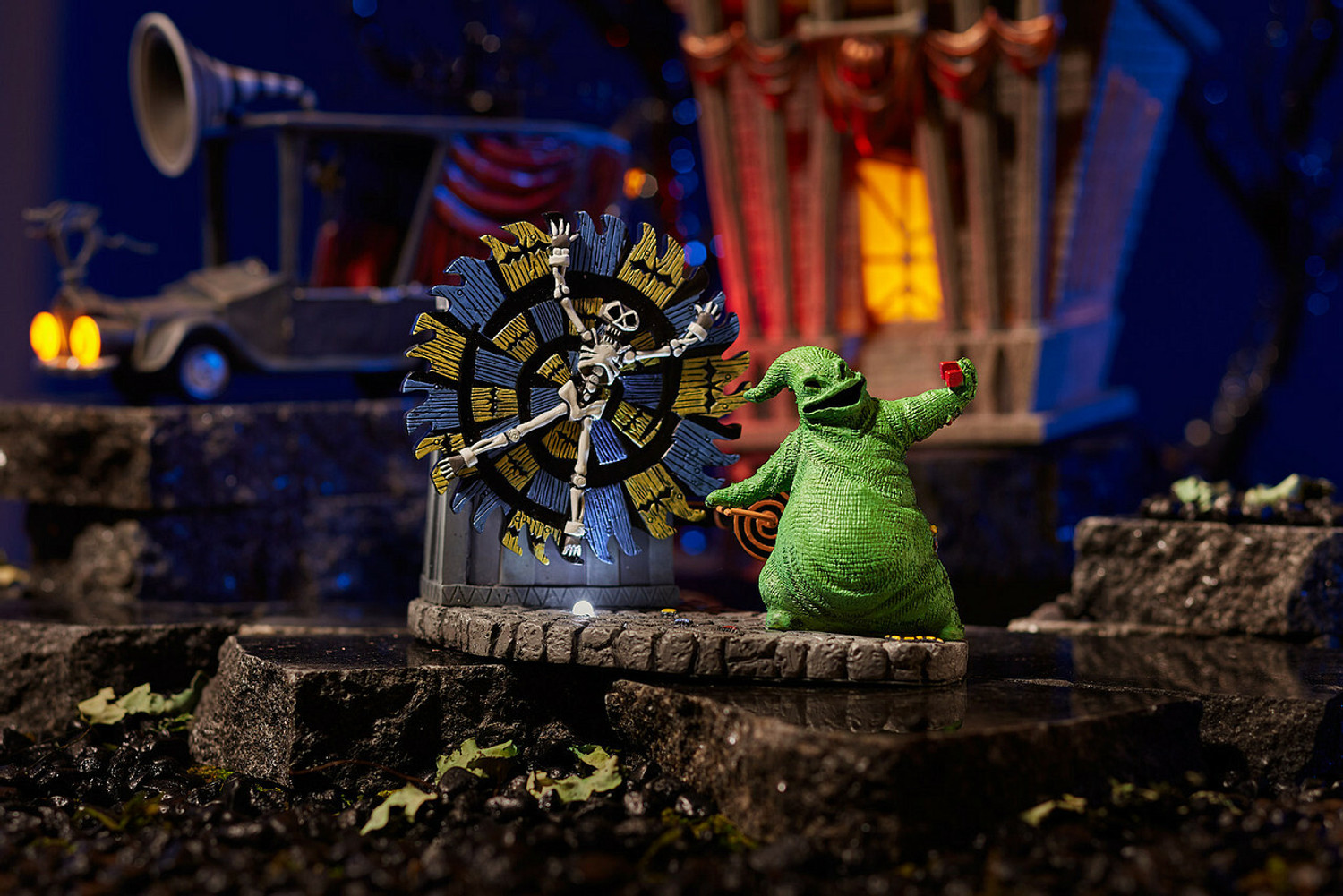 Department 56 The Nightmare Before Christmas Oogie Boogie Gives a Spin  Animated Village Figure 6004819
