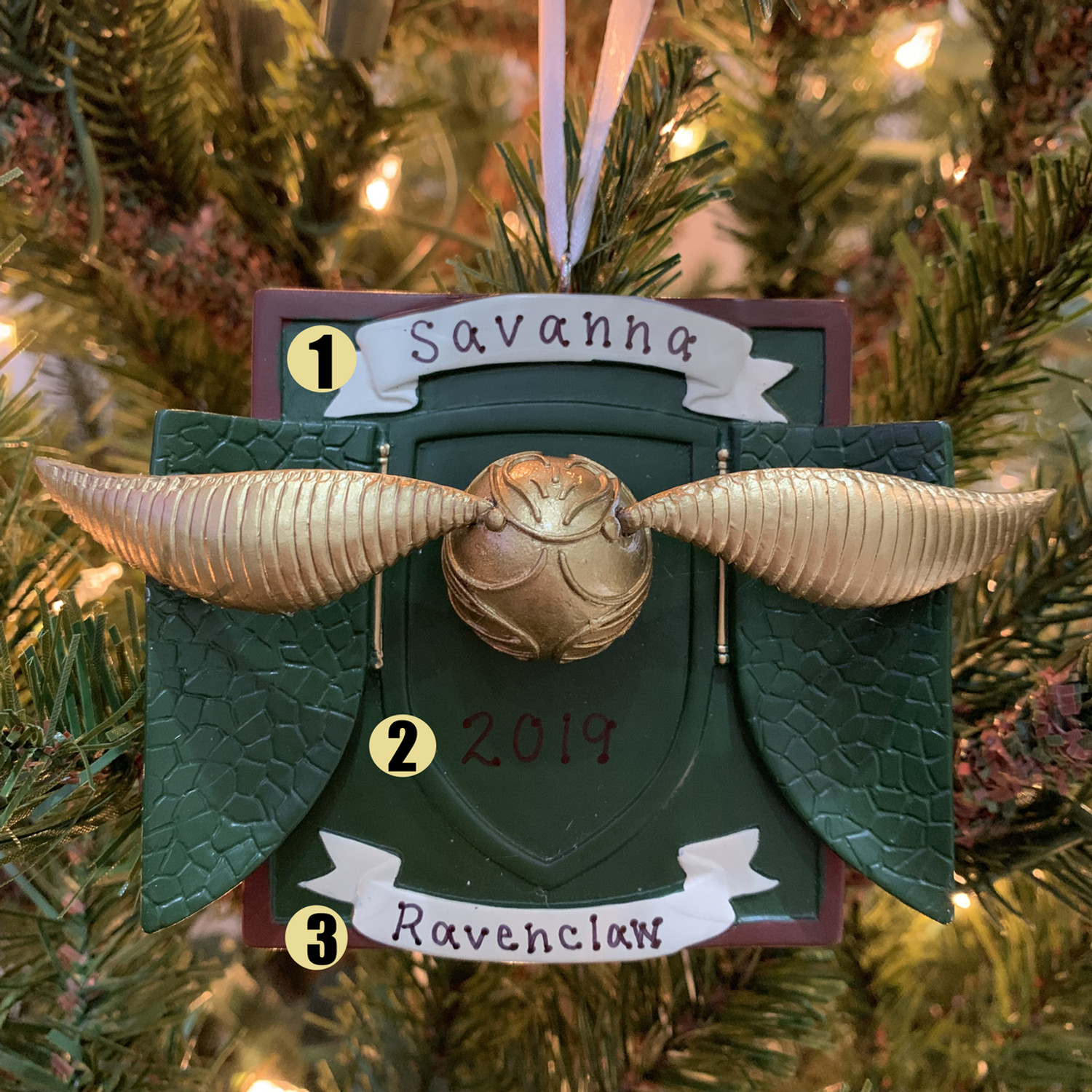 Hallmark Harry Potter Hogwarts Premium Metal Ornament, 0.15lbs