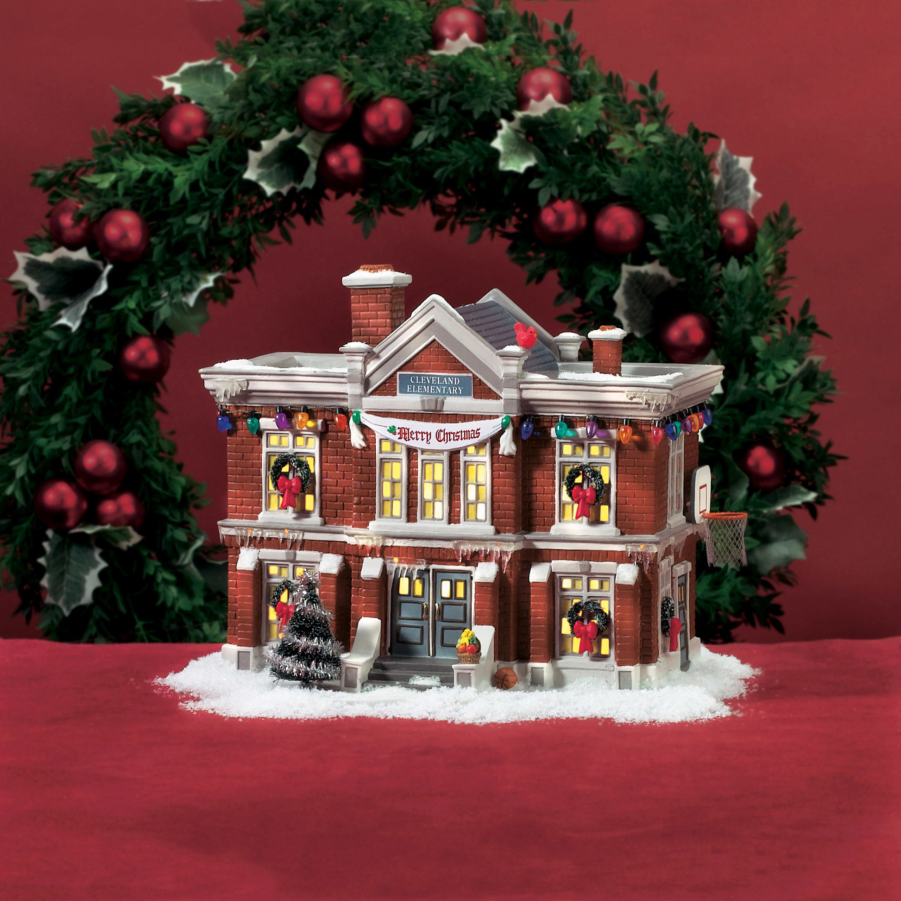 Department 56 A Christmas Story Village Hohman Lanes Bowling Alley Lit Building
