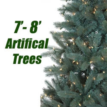 Artificial Prelit Christmas Trees: 8 Feet, 7 Feet Prelit Trees For Sale