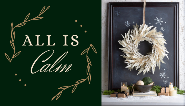 Raz Imports All is Calm  Minimal Christmas Decorations