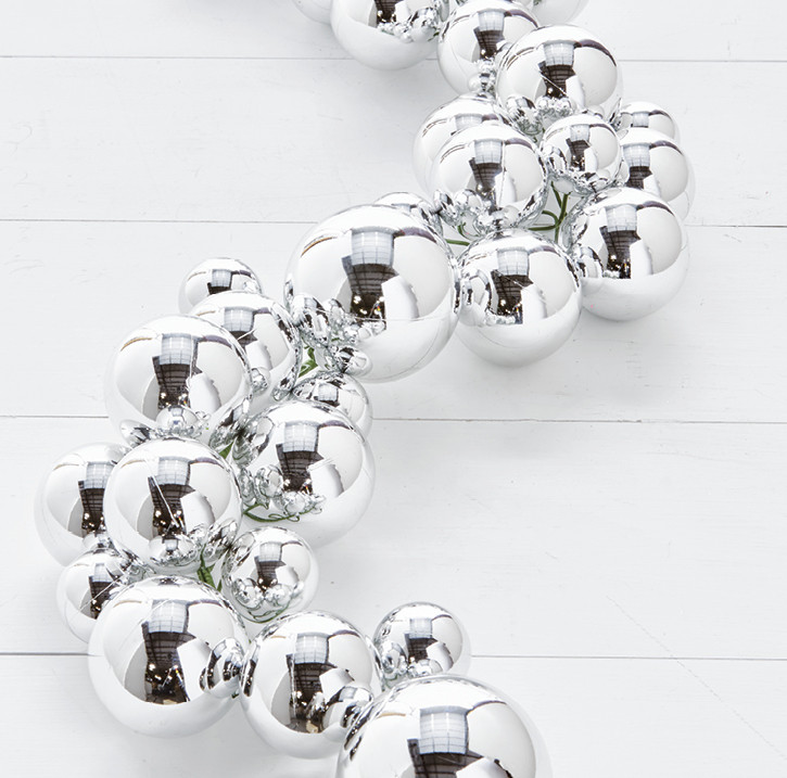 4' Iridescent Ball Garland main image 0