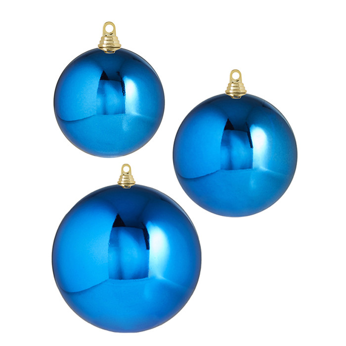 Raz 3", 4", or 6" Silver Shiny Ball Christmas Ornaments Raz Imports