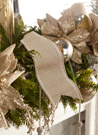 Christmas Ribbon Burlap Ribbon Raz 4