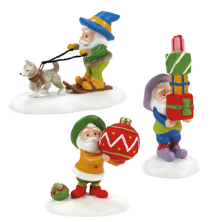 Department 56 North Pole Village Friends & Neighbors Figure Set of