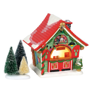 Department 56 Disney Christmas Village Mickey's Tree Lot Building