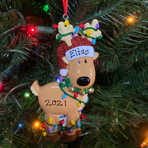 POLARX Personalizable Christmas Tree Ornament Godson Free Shipping 
