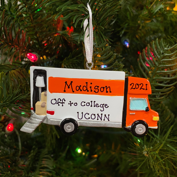 Moving Van Personalized Christmas Ornament OR1854-3