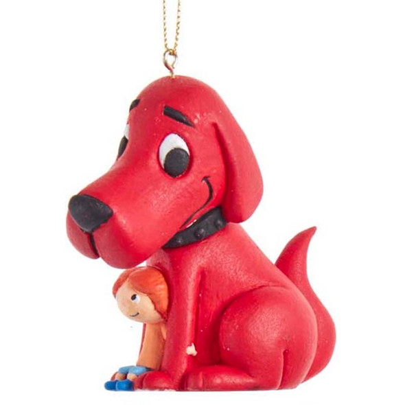 3" clifford den store røde hund blæseform ornament crd1201 -2