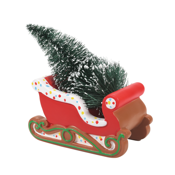 Department 56 Village Accessories Gingerbread Christmas Sleigh 6009795