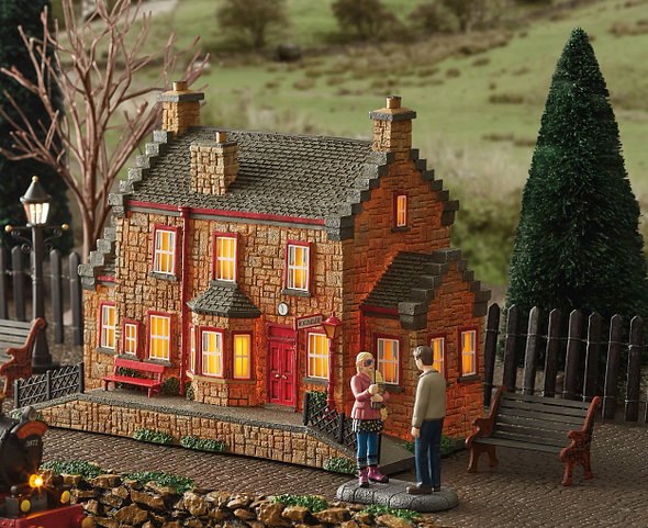 Department 56 harry potter village hogsmeade stationsbygning 6009846-3