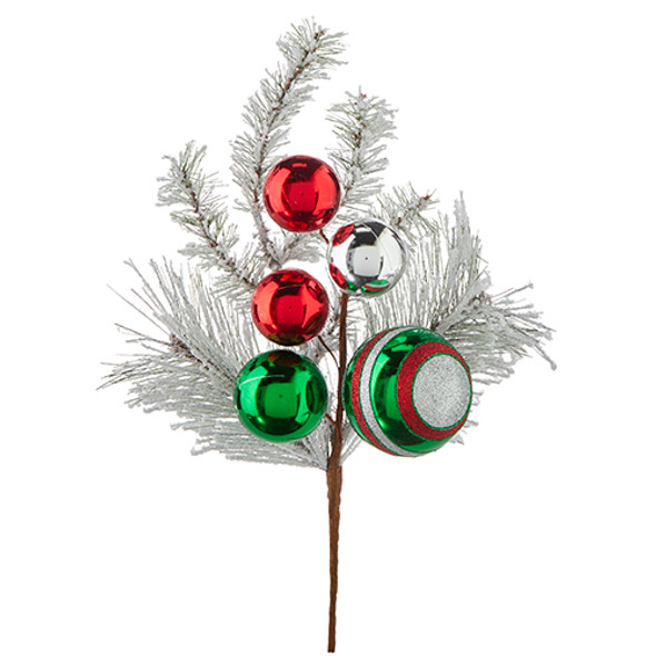 Púa para árbol de Navidad con adorno vintage Raz de 18 "f4202514