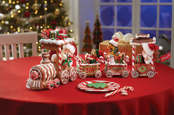 Possible Dreams Santa Gingerbread Train Set