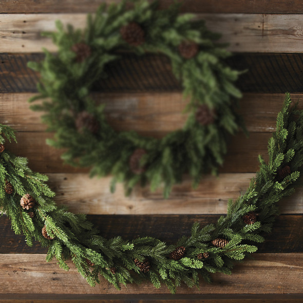 Raz 6' Real Feel Evergreen og Pine Christmas Garland G4212945