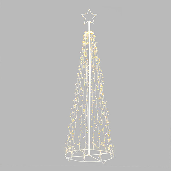 Raz 4.5' or 6' Lighted Tree Outdoor Christmas Decoration -2