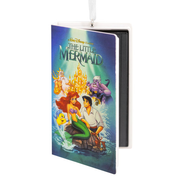Hallmark 3" Disney's VHS Little Mermaid Christmas Ornament 2HCM9025