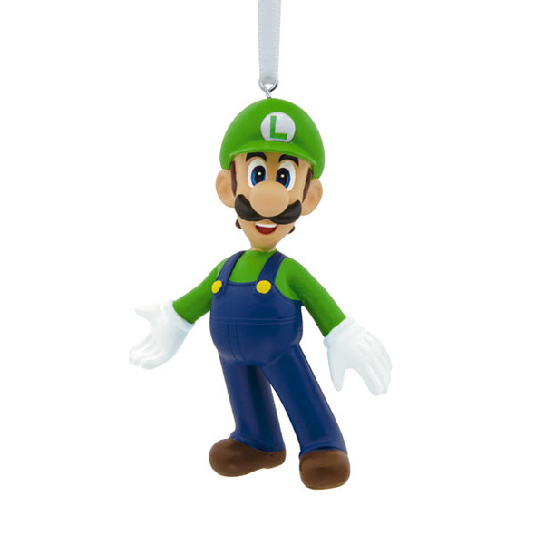 Hallmark 3" enfeite de natal nintendo luigi 2hcm9359