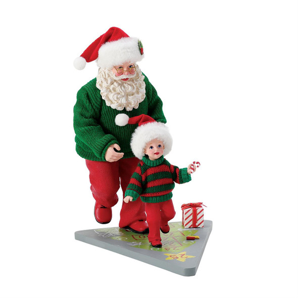 Department 56 kemungkinan mimpi santa hopscotch! gambar 6012237