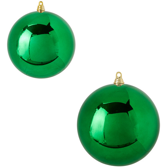 Raz 5" or 10" Green Large Ball Christmas Ornament 