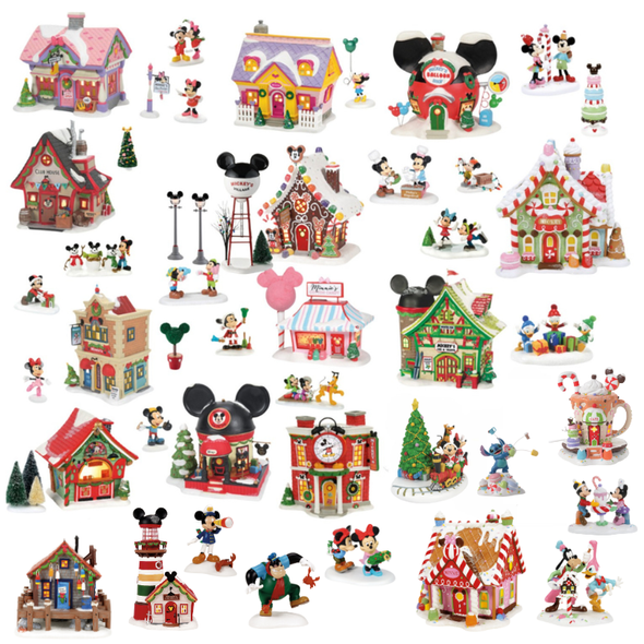 Department 56 Disney Christmas Village 43 pc Everything Set 2026