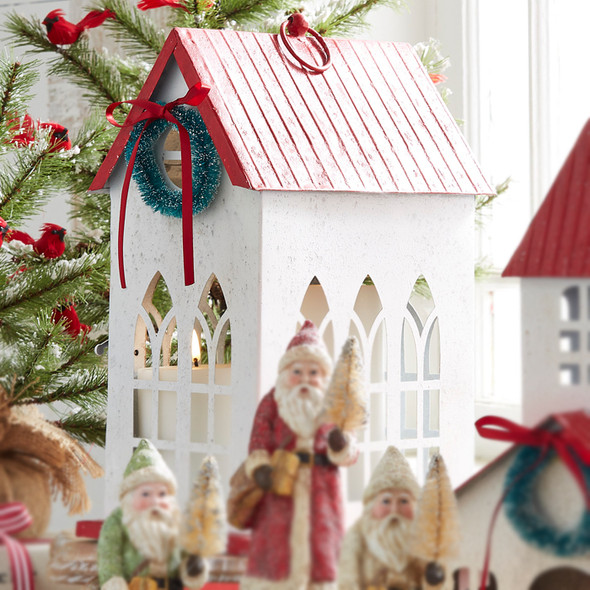 Raz 13,5" vianočný domček s červenou strechou 4312336