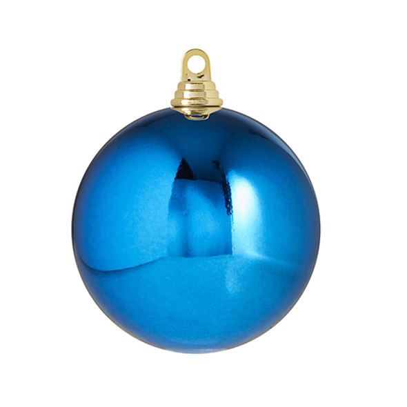 Raz 3", 4", or 6" Blue Shiny Ball Christmas Ornaments -2