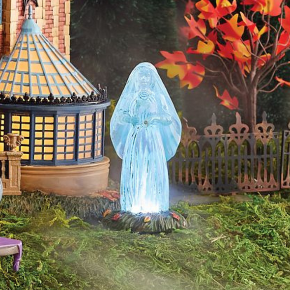 Department 56 disney village disney world haunted herrgård här kommer bruden upplyst figur 6013610 -5