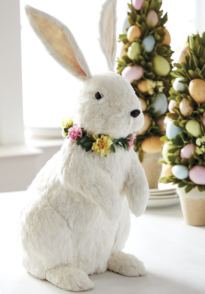 Décoration de Pâques lapin en sisal Raz 17" 4303409