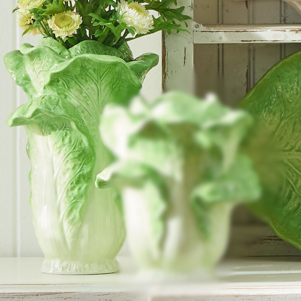 Vase à chou vert Raz 12,5" décoration printanière 4411193