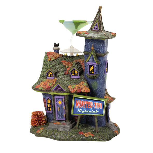 Department 56 Snow Village Halloween Monstertini's Nightclub Building 6013602