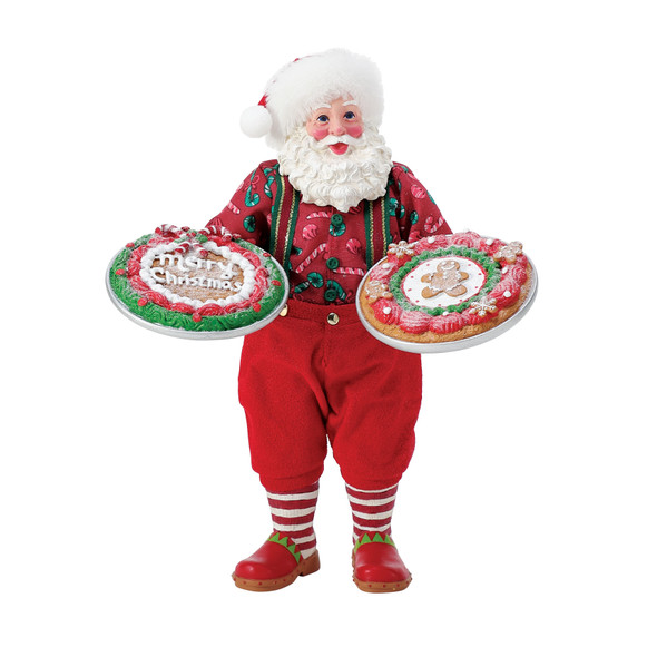 Department 56 Possible Dreams Santa Two Big Cookies! Figure 6013898